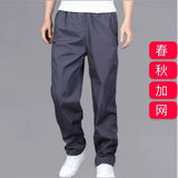 Men's Sweatpant Trousers Autumn Winter Plus Velvet Warm Pants Quick-drying Loose Straight Summer Wear-resistant Waterproof Pant