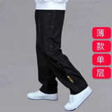 Men's Sweatpant Trousers Autumn Winter Plus Velvet Warm Pants Quick-drying Loose Straight Summer Wear-resistant Waterproof Pant