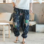 INCERUN 2020 Men Harem Pants Print Retro Drop Crotch Joggers Cotton Trousers Men Baggy Loose Nepal Style Men Casual Pants S-5XL