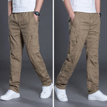 Summer Autumn Fashion Men Pants Casual Cotton Long Pants Straight Joggers Homme Plus Size 5xl 6xl Flat Trousers for Men Clothing