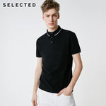 SELECTED Men's Summer Turn-down Collar Short-sleeved Polo S|419206503