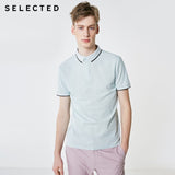 SELECTED Men's Summer Turn-down Collar Short-sleeved Polo S|419206503