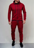 Hirigin 2 pieces Autumn Running tracksuit men Sweatshirt Sports Set Gym Clothes Men Sport Suit Training Suit Sport Wear