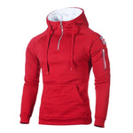 Casual Men Patchwork Hoodies Fashion Hooded Sweatshirt Coat Male Winter Spring Black Red Streetwear Tracksuit Man Hoody Pullover