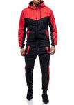 New Fashion Men Set Zipper Hoodies+Pants Sets Male Tracksuit Men's Casual Slim Fit Sportswear Male Brand Sweat Shirts Clothing